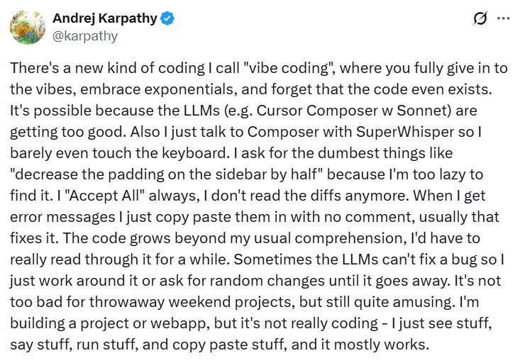 Andrej-Karpathy-vibe-coding